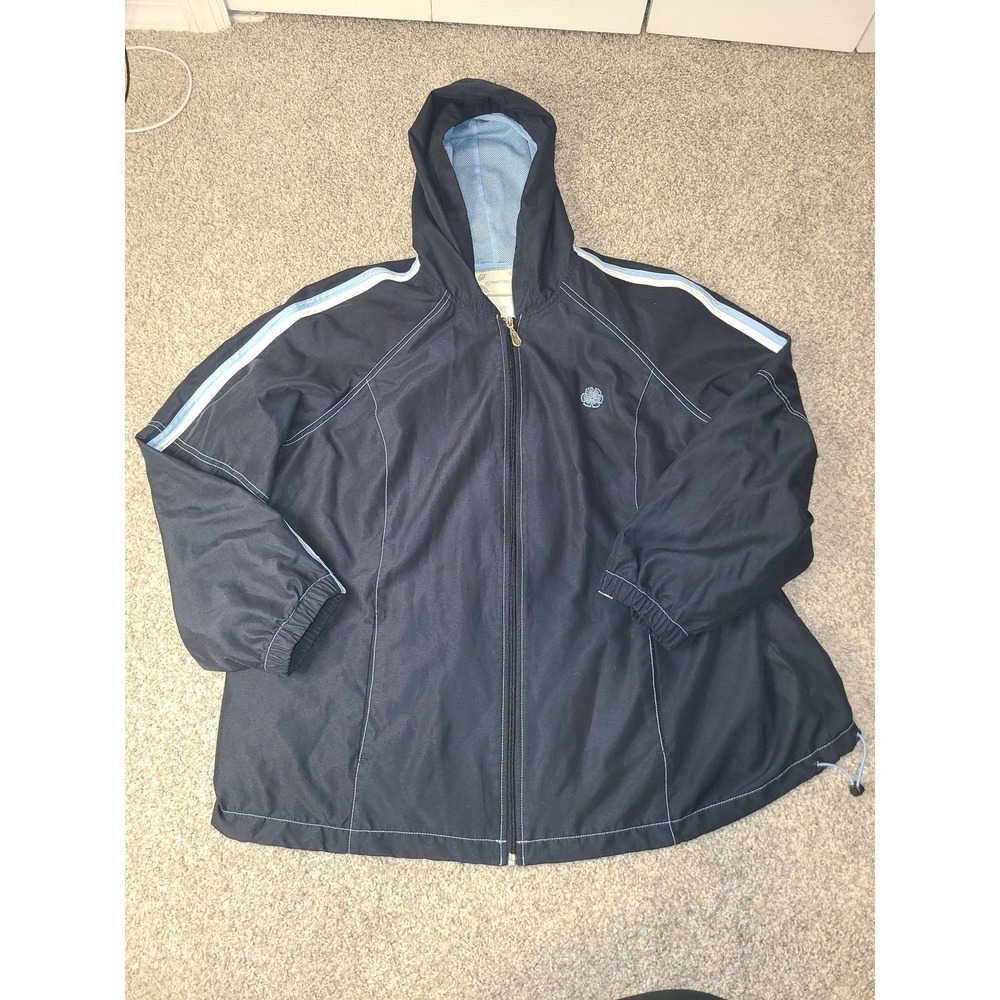 Women's Green Tea‎ Full-Zip Hooded Jacket Ladies 2x